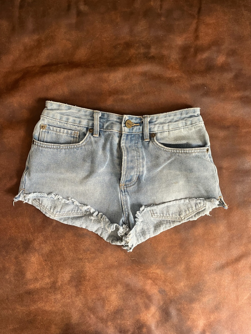 Light Blue Denim Women’s micro Cutoff Shorts